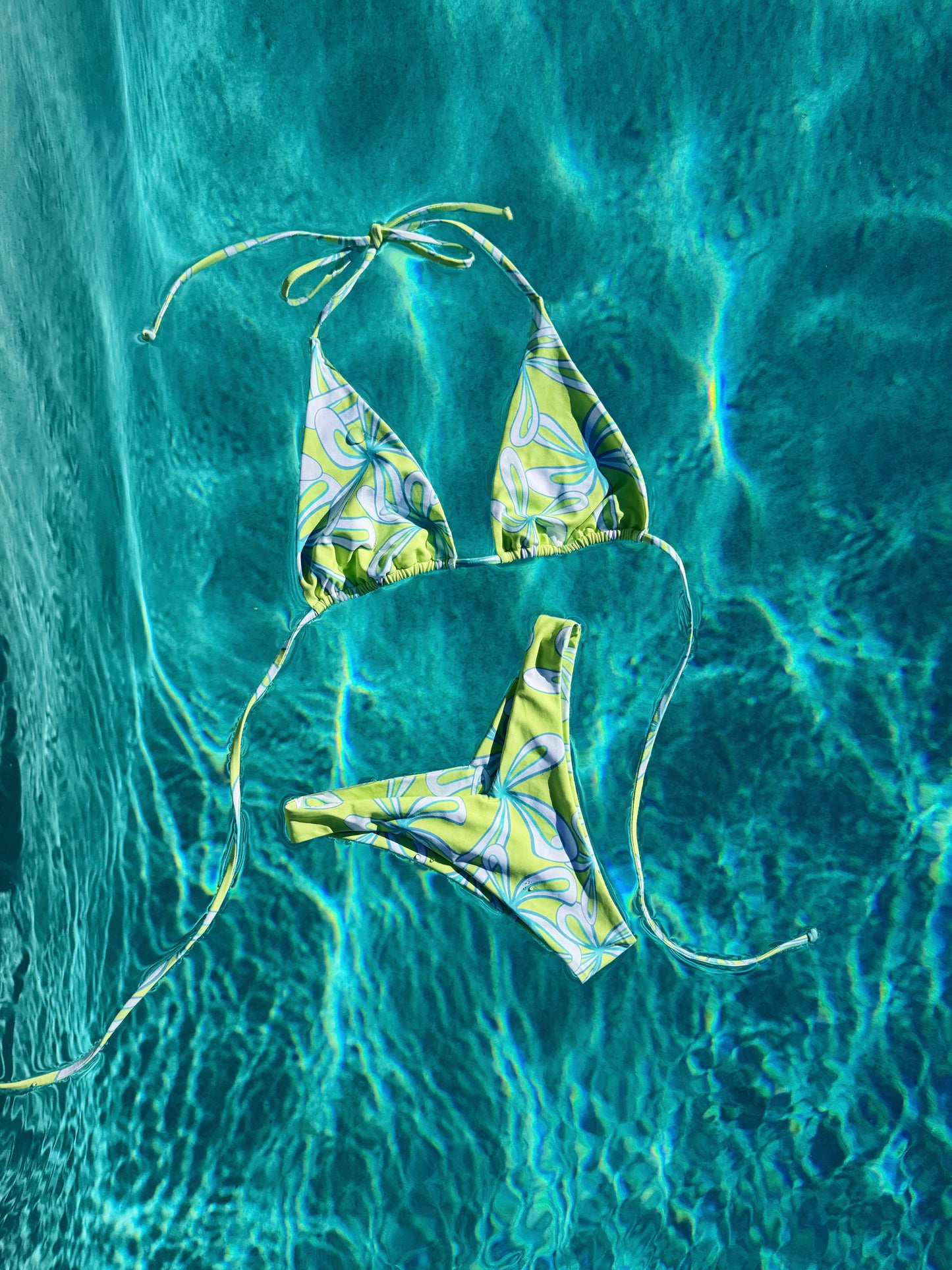 Citrus Drip Triangle Top